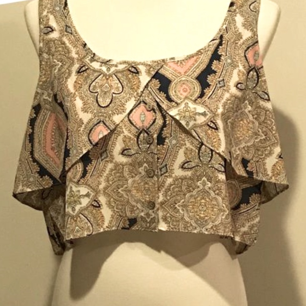 🌸BCBGenteration Paisley Flowly Crop